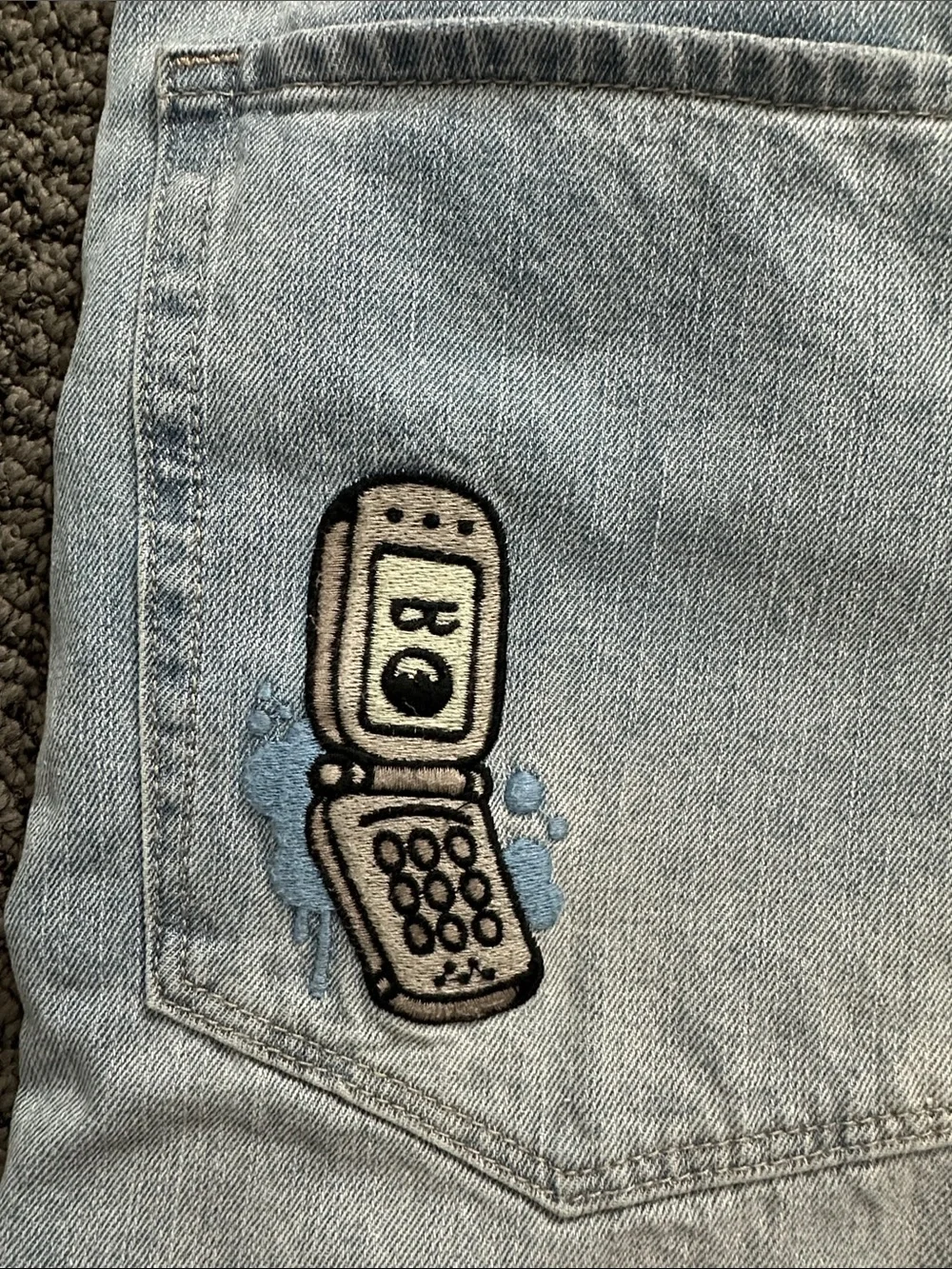 Empyre jorts jean shorts 32 flip phone